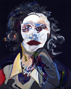 50 Major Writers In History : Elena Poniatowska, 2015 (óleo y acrílico sobre lienzo) de Benoit Erwann Boucherot