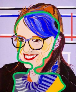 La nave de los locos : Evelyne, 2020 (óleo sobre lienzo)