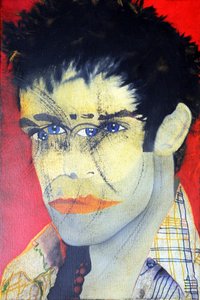 Morgan y yo 1, 2015 (óleo sobre lienzo impreso) de Benoit Erwann Boucherot