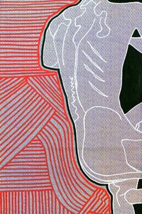 Passager 11, 2020 (acrílico sobre papel japonés serigrafiado)