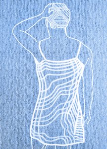 Passager 6, 2020 (acrílico sobre papel japonés serigrafiado) de Benoit Erwann Boucherot
