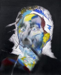Surautoportrait au hijab, 2017 (óleo sobre lienzo) de Benoit Erwann Boucherot