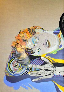 Surportrait: Hippolyte, acto 2, 2016 (óleo sobre lienzo) de Benoit Erwann Boucherot