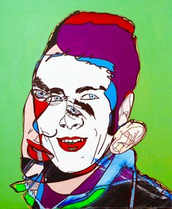 Retrato : Jimmy Dean, 2005 (óleo sobre lienzo)