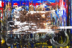 Surportrait : Un perro 2, 2015 (acrílico sobre lienzo)