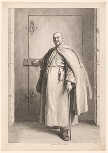 Portret van Blaise de Santa María Donat Hermano Blaise Feuillan (título sobre objeto) de Benoît Audran (II)