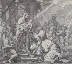 La Adoración de los Magos, 1714-24 de Benoît Farjat