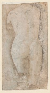 Boceto de escultura clásica del tipo Venus Pudica de Benozzo Gozzoli
