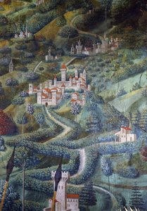 Castillos (detalle) de Benozzo di Lese di Sandro Gozzoli