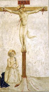 Crucifixión con San Domingo de Benozzo di Lese di Sandro Gozzoli