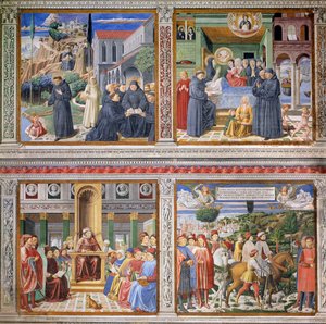 Episodios de la vida de San Agustín, 1463-65 de Benozzo di Lese di Sandro Gozzoli