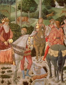 Piero de Medici (1416-69) como Gaspar, (detalle) de Benozzo di Lese di Sandro Gozzoli