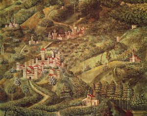 El viaje de los Reyes Magos a Belén de Benozzo di Lese di Sandro Gozzoli