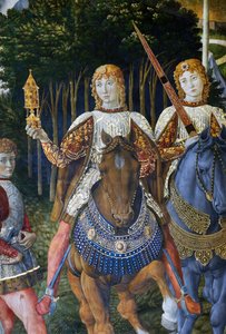 La Procesión de los Magos, (detalle) de Benozzo di Lese di Sandro Gozzoli