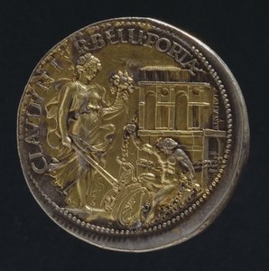 Medalla que representa una figura alegórica, 1533 (reverso de 18062) de Benvenuto Cellini