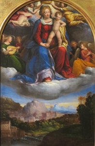 Virgen con el Niño en la Gloria