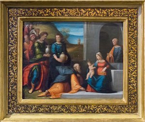 Adoración de los Reyes Magos de Benvenuto Tisi da Garofalo