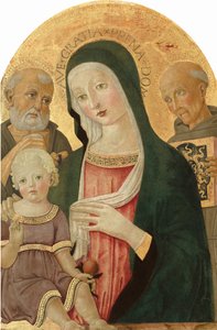 Madonna y el Niño con San Jerónimo y San Bernardino de Siena