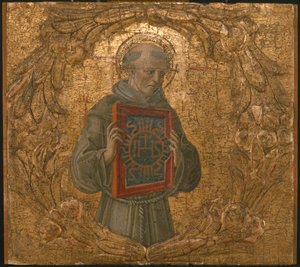 San Bernardino, posiblemente 1474 de Benvenuto di Giovanni