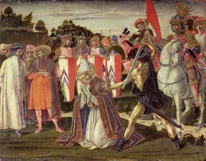 El martirio de San Fabián (panel) de Benvenuto di Giovanni