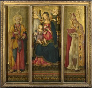 Virgen y Niño con los Santos Pedro y Nicolás, 1479