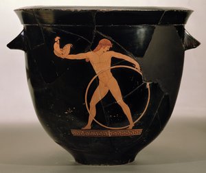 Crátera de campana de figuras rojas áticas que representa a Ganimedes, griego, c.500-480 a.C. de Berlin Painter