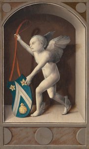 Putto con armas de Jacques Coëne [reverso], c. 1513 de Bernaert van Orley