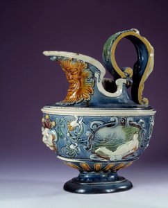 Jarra de loza creada por la escuela de Bernard Palissy (circa 1510-1589) París, Museo del Louvre de Bernard (school of) Palissy