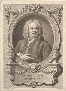 Jacobus Gibbs, arquitecto, 1747 de Bernard Baron