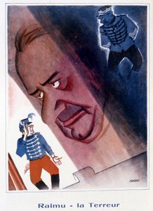 Raimu: El Terror - Ilustración de Bernard Becan (Bernhard Kahn) en “Fantasio” del 15/11/1932 de Bernard Becan