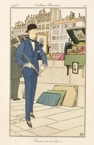Traje de mañana, de "Costumes Parisiens". de Bernard Boutet de Monvel