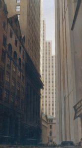 Vista de Wall Street de Bernard Boutet de Monvel