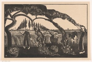 Cosecha del hombre y la mujer de Bernard Essers (signed by artist)