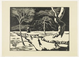 Vista de invierno, folio de Bernard Essers