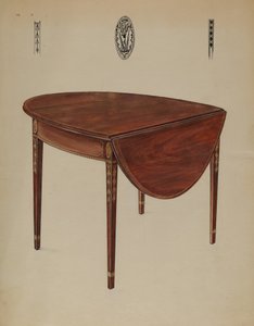 Mesa Pembroke (hoja abatible) de Bernard Gussow