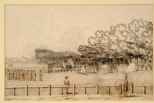 Campamento de soldados, Hampton Court Green de Bernard III Lens