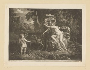 Venus en Adonis Venus y Adon (título sobre el objeto) de Bernard Lens (I)