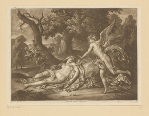 cupido en psique Cupido y Psiques (título sobre el objeto) de Bernard Lens (II)