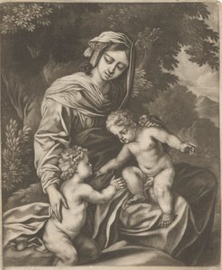 Virgen, Niño y San Juan de Bernard Lens