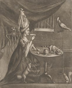 Mujer bebiendo té