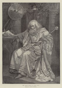 El Sr. Henry Irving como el Rey Lear de Bernard Partridge