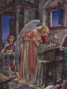 Escena de Rabbi Ben Ezra de Robert Browning de Bernard Partridge
