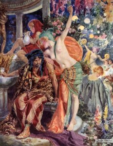 Escena de Rabbi Ben Ezra de Robert Browning de Bernard Partridge