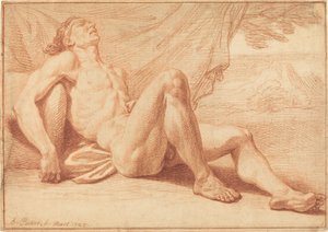 Desnudo Masculino Reclinado de Bernard Picart