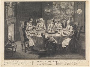 La celebración de la comida de Pésaj de Bernard Picart