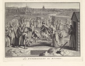 Funeral en Rusia, 1732