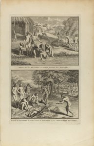 Manière dont les Sauvages.../Danza de los Sauvages de Paria de Bernard Picart