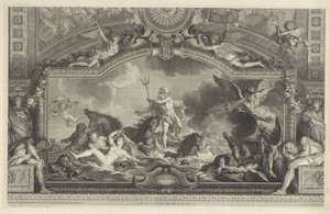 Neptuno calma las olas Quos Ego (título sobre objeto)