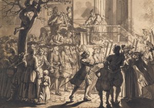 Procesión de los esposos de la Ley de Bernard Picart