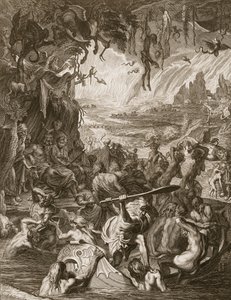 Escena del Infierno de Bernard Picart
